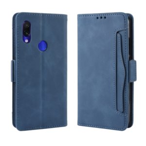 Wallet Style Skin Feel Calf Pattern Leather Case For Xiaomi Redmi 7,with Separate Card Slot(Blue) (OEM)