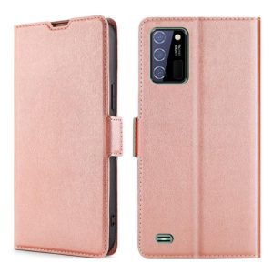For Oukitel C25 Ultra-thin Voltage Side Buckle PU + TPU Leather Phone Case(Rose Gold) (OEM)
