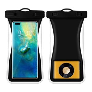 Small Waist Floating Airbag Mobile Phone Waterproof Bag TPU Mobile Phone Waterproof Bag(Black) (OEM)