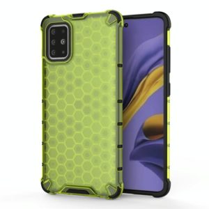 For Galaxy A51 Shockproof Honeycomb PC + TPU Protective Case(Green) (OEM)