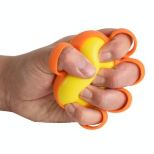 Five-Finger Grip Ball Finger Strength Rehabilitation Training Equipment, Specification: 30 Pound Oval (Silicone Sleeve) (OEM)