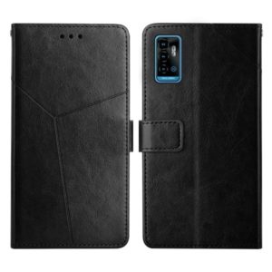 For ZTE Blade A51 Y Stitching Horizontal Flip Leather Phone Case(Black) (OEM)