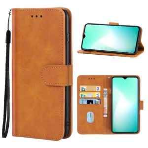Leather Phone Case For Infinix Hot 11 Play(Brown) (OEM)