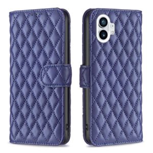 For Nothing Phone 1 Diamond Lattice Wallet Leather Flip Phone Case(Blue) (OEM)