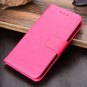 For Tecno Pop 2 / Pop 2 F / Pop 2 Pro / Pop 2 Power / Itel P13 Crystal Texture Horizontal Flip Leather Case with Holder & Card Slots & Wallet(Rose Red) (OEM)