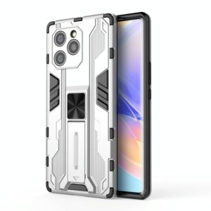 For Honor 60 SE Supersonic PC + TPU Phone Case with Holder(Silver) (OEM)