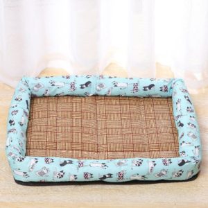 YD-XD03 Summer Pet Breathable Cooler Mat Pet Bed, Size: 40x30cm(Mint Green Cat) (OEM)