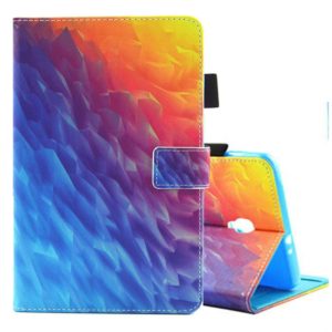 For Galaxy Tab A 8.0 / T380 & T385 Colorful Polygons Pattern Horizontal Flip Leather Case with Holder & Card Slots (OEM)