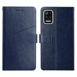 For LG K52 / K62 Y Stitching Horizontal Flip Leather Phone Case(Blue) (OEM)
