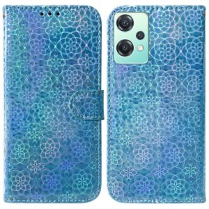 For OnePlus Nord CE 2 Lite 5G Colorful Magnetic Buckle Leather Phone Case(Blue) (OEM)
