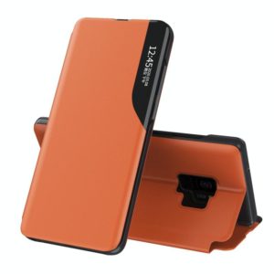 For Samsung Galaxy S9 Attraction Flip Holder Leather Phone Case(Orange) (OEM)
