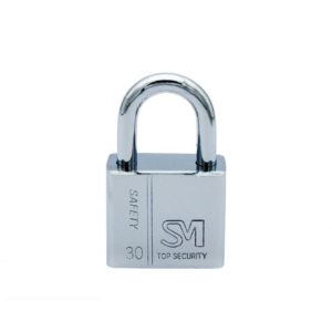 4 PCS Square Blade Imitation Stainless Steel Padlock, Specification: Short 30mm Open (OEM)