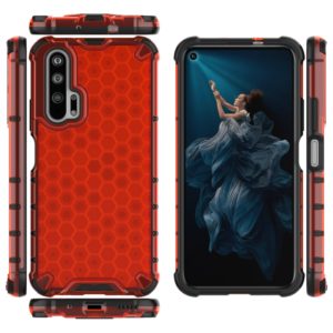 For Huawei Honor 20 Pro Shockproof Honeycomb PC + TPU Case(Red) (OEM)