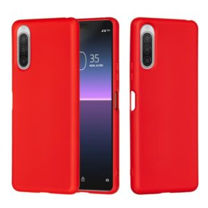 For Sony Xperia 5 II Pure Color Liquid Silicone Shockproof Full Coverage Case(Red) (OEM)
