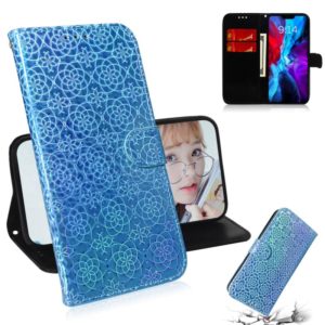 For iPhone 12 mini Solid Color Colorful Magnetic Buckle Horizontal Flip PU Leather Case with Holder & Card Slots & Wallet & Lanyard(Sky Blue) (OEM)