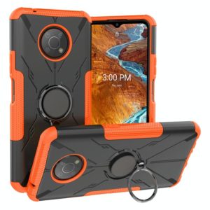 For Nokia G300 Armor Bear Shockproof PC + TPU Phone Case with Ring Holder(Orange) (OEM)