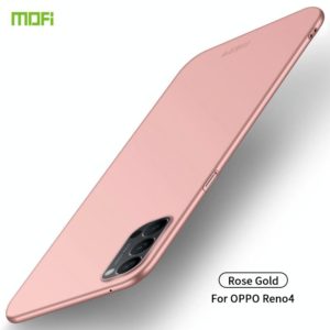 For OPPO Reno4 MOFI Frosted PC Ultra-thin Hard Case(Rose Gold) (MOFI) (OEM)