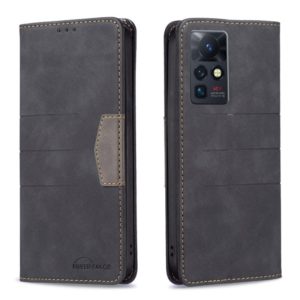 For Infinix Zero X / X Pro Magnetic Splicing Leather Phone Case(Black) (OEM)