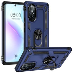 For Huawei nova 8 Shockproof TPU + PC Phone Case with 360 Degree Rotating Holder(Blue) (OEM)