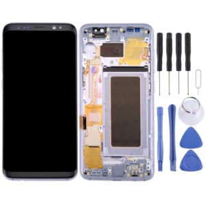 Original LCD Screen + Original Touch Panel with Frame for Galaxy S8 / G950 / G950F / G950FD / G950U / G950A / G950P / G950T / G950V / G950R4 / G950W / G9500(Grey) (OEM)