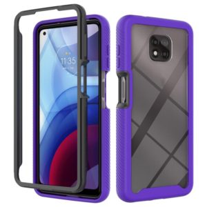 For Motorola Moto G Power (2021) Starry Sky Solid Color Series Shockproof PC + TPU Protective Case(Purple) (OEM)