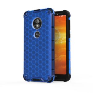 For Motorola Moto E5 Play Go Shockproof Honeycomb PC + TPU Case(Blue) (OEM)
