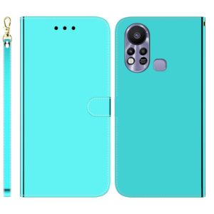 For Infinix Hot 11s X6812 Imitated Mirror Surface Horizontal Flip Leather Phone Case(Mint Green) (OEM)