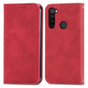 For Xiaomi Redmi Note 8 Retro Skin Feel Business Magnetic Horizontal Flip Leather Case With Holder & Card Slots & Wallet & Photo Frame(Red) (OEM)