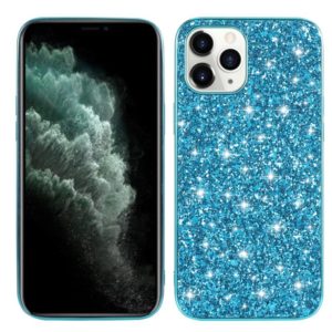 For iPhone 12 Pro Max Glitter Powder Shockproof TPU Protective Case(Blue) (OEM)