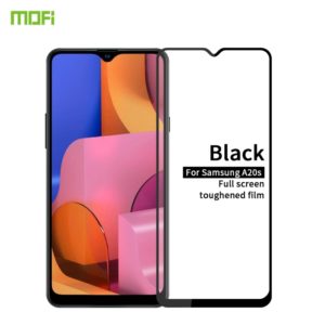 For Galaxy A20S MOFI 9H 2.5D Full Screen Tempered Glass Film(Black) (MOFI) (OEM)