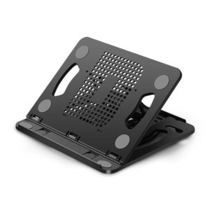 S6 Universal Rotatable Foldable 8-level Laptop Cooling Bracket with Handle (Black) (OEM)