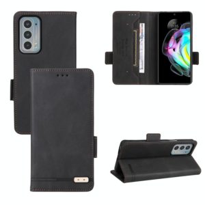 For Motorola Edge 20 Magnetic Clasp Leather Phone Case(Black) (OEM)