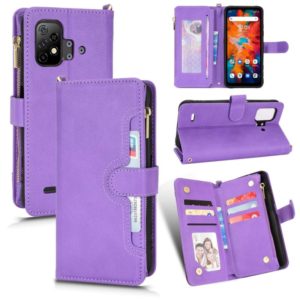 For Umidigi Bison X10 Litchi Texture Zipper Leather Phone Case(Purple) (OEM)