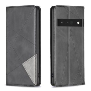 For Google Pixel 7 Pro 5G Prismatic Invisible Magnetic Leather Phone Case(Black) (OEM)