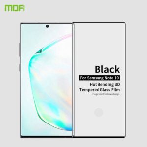 MOFI 9H 3D Explosion Proof Thermal Bending Full Screen Covered With Tempered Glass Film for Galaxy note10(Black) (MOFI) (OEM)