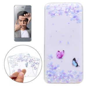 For Huawei Honor 9 Colorful Butterflies Pattern Ultra-thin TPU Soft Protective Case (OEM)