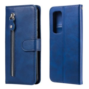 For OPPO Reno5 Pro Plus / Find X3 Neo Fashion Calf Texture Zipper Horizontal Flip Leather Case with Stand & Card Slots & Wallet(Blue) (OEM)