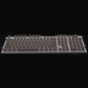 Pudding Double-layer Two-color 108-key Mechanical Translucent Keycap( Dark Coffee) (OEM)