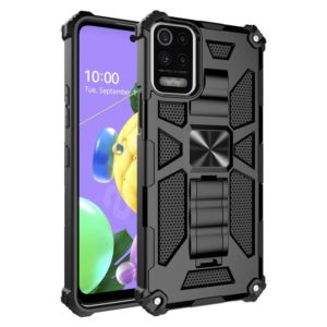 For LG K53 Shockproof TPU + PC Magnetic Protective Case with Holder(Black) (OEM)
