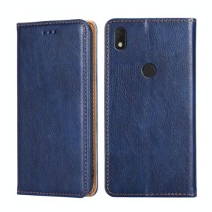For Alcatel Axel / Lumos Pure Color Magnetic Leather Phone Case(Blue) (OEM)