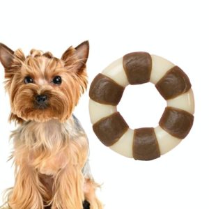 Pet Bite Resistant Toy Nylon Cowhide Molar Teeth Eating Play Bone Dog Toy, Specification: Small (Ring) (OEM)