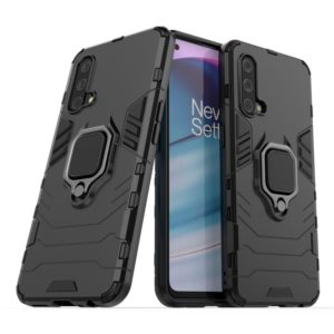 For OnePlus Nord CE 5G PC + TPU Shockproof Protective Case with Magnetic Ring Holder(Black) (OEM)