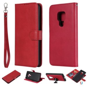 For Huawei Mate 20 Solid Color Horizontal Flip Protective Case with Holder & Card Slots & Wallet & Photo Frame & Lanyard(Red) (OEM)