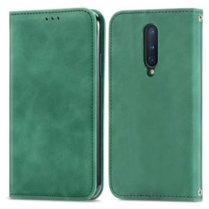 Retro Skin Feel Business Magnetic Horizontal Flip Leather Case With Holder & Card Slots & Wallet & Photo Frame For OnePlus 8(Green) (OEM)