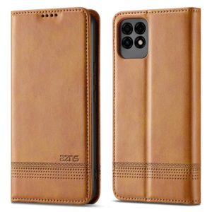 For Huawei Maimang 10 SE AZNS Magnetic Calf Texture Horizontal Flip Leather Case with Card Slots & Holder & Wallet(Light Brown) (AZNS) (OEM)