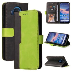 For Nokia G10 / G20 Business Stitching-Color Horizontal Flip PU Leather Case with Holder & Card Slots & Photo Frame(Green) (OEM)