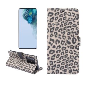 For Samsung Galaxy Note20 Ultra Leopard Pattern Horizontal Flip Leather Case with Holder & Card Slots(Brown) (OEM)