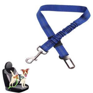 Pet Car Seat Belt Telescopic Reflective Safety Rope(Deep Blue) (OEM)
