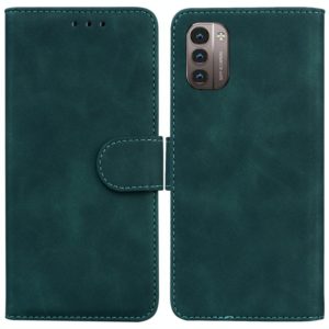 For Nokia G11 / G21 Skin Feel Pure Color Flip Leather Phone Case(Green) (OEM)