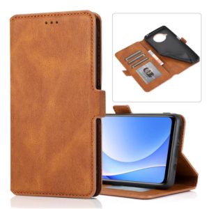For Xiaomi Mi 10T Lite 5G Retro Magnetic Closing Clasp Horizontal Flip Leather Case with Holder & Card Slots & Photo Frame & Wallet(Brown) (OEM)